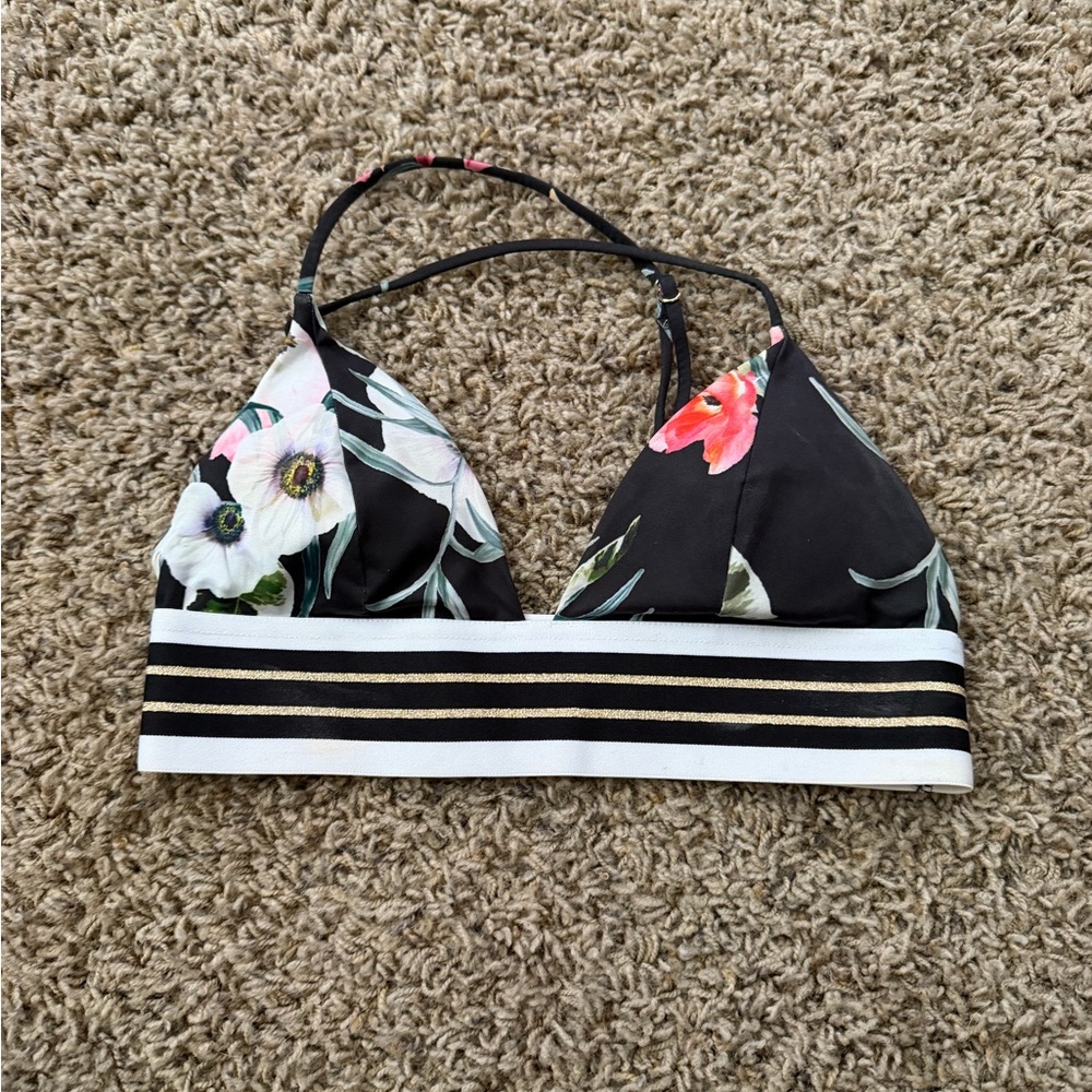 H&M Floral Bikini Swim Top